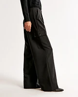 A&F Harper Tailored Wide Leg Cargo Pant