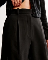 A&F Harper Tailored Wide Leg Cargo Pant