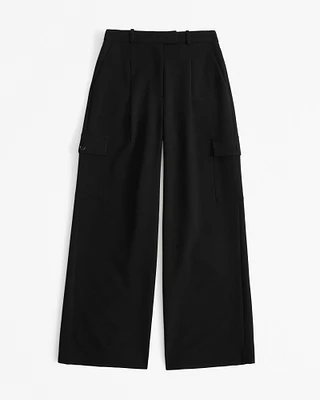 A&F Harper Tailored Ultra Wide Leg Cargo Pant