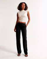 Low Rise Tailored Slim Boot Pant