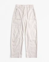 Mid Rise Barrel Utility Pant