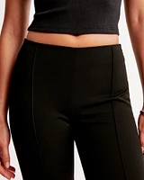 Low Rise Pintuck Capri Pant