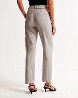 Mid Rise Tailored Ankle Pant