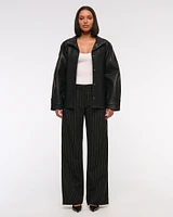 A&F Sloane Low Rise Tailored Wide Leg Pant