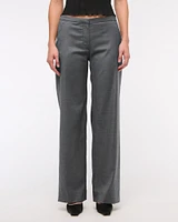 Low Rise Clean Tailored Wide Leg Pant