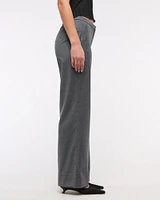 Low Rise Clean Tailored Wide Leg Pant