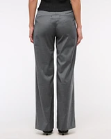 Low Rise Clean Tailored Wide Leg Pant