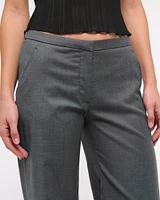 Low Rise Clean Tailored Wide Leg Pant