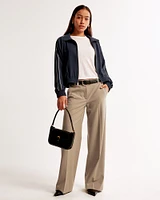 Low Rise Tailored Wide Leg Pant