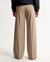 Low Rise Tailored Wide Leg Pant