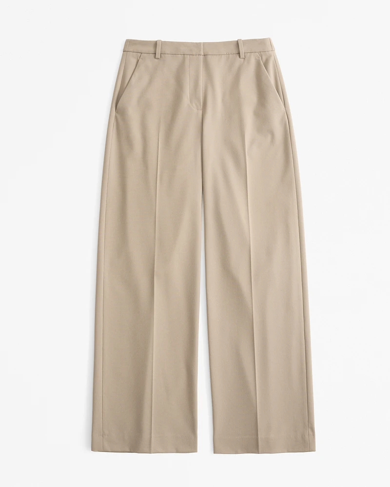 Low Rise Tailored Wide Leg Pant