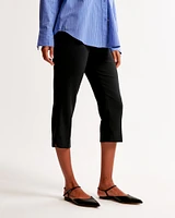 Mid Rise Tailored Capri Pant