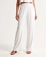 Linen Blend Pull-On Pant