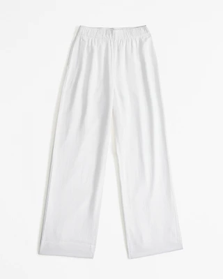 Linen Blend Pull-On Pant