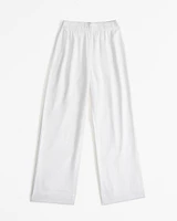 Linen Blend Pull-On Pant