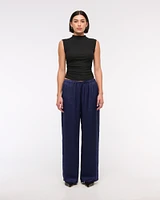 Satin Pull-On Pant