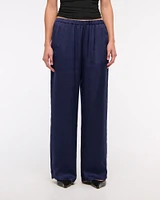 Satin Pull-On Pant