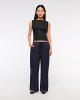Satin Pull-On Pant
