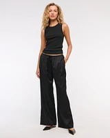 Satin Pull-On Pant