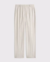 Mid Rise Tailored Straight Pant