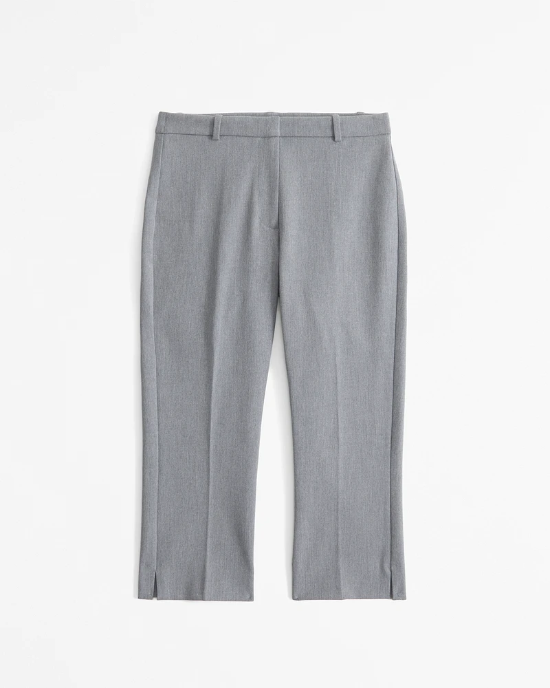 Mid Rise Tailored Capri Pant