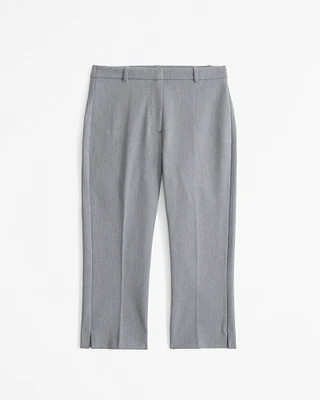 Mid Rise Tailored Capri Pant