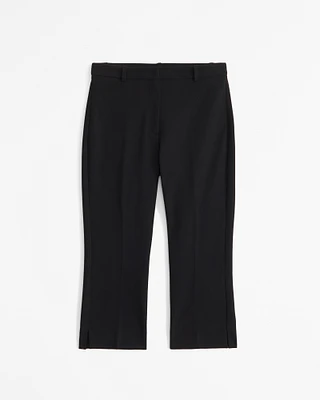 Mid Rise Tailored Capri Pant