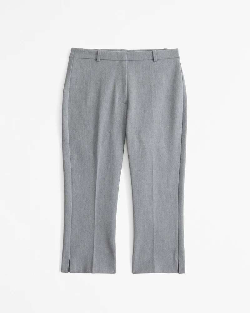 Curve Love Mid Rise Tailored Capri Pant