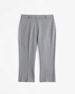 Curve Love Mid Rise Tailored Capri Pant
