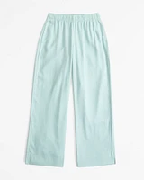 Linen-Blend Pull-On Pant