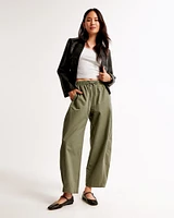 Barrel Leg Pull-On Pant
