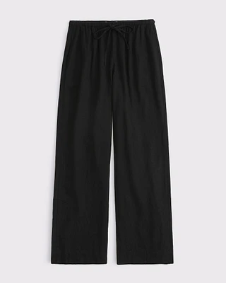 Linen Blend Pull-On Pant