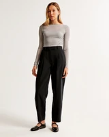 Ankle Grazing Tapered Tailored Pant