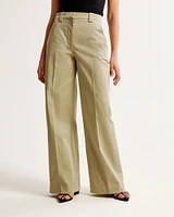 Cotton Ultra Wide-Leg Pant