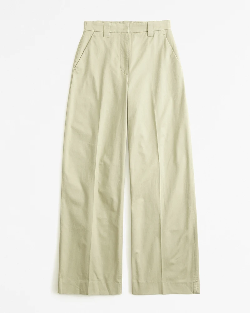 Cotton Ultra Wide-Leg Pant