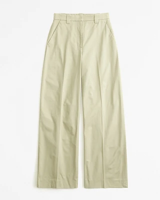 Cotton Ultra Wide-Leg Pant