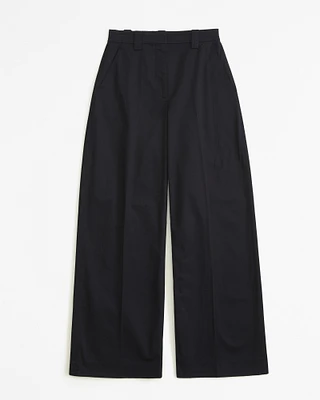 Cotton Ultra Wide-Leg Pant