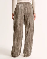 Velvet Crinkle Pull-On Pant