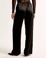 Satin Crinkle Pull-On Pant