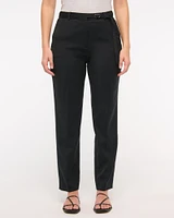 Curve Love High Rise Belted Ankle Straight Pant