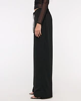 Drapey Wide Leg Pull-On Pant