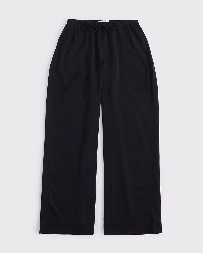 Drapey Wide Leg Pull-On Pant