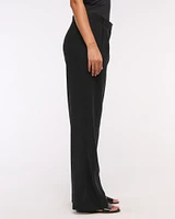 A&F Sloane Low Rise Tailored Linen-Blend Pant