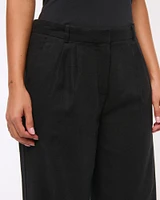 A&F Sloane Low Rise Tailored Linen-Blend Pant