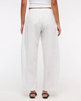 Poplin Barrel Pull-On Pant