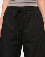 Poplin Barrel Pull-On Pant