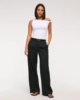 A&F Sloane Low Rise Tailored Wide Leg Pant