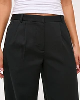 A&F Sloane Low Rise Tailored Wide Leg Pant