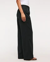 A&F Sloane Low Rise Tailored Wide Leg Pant