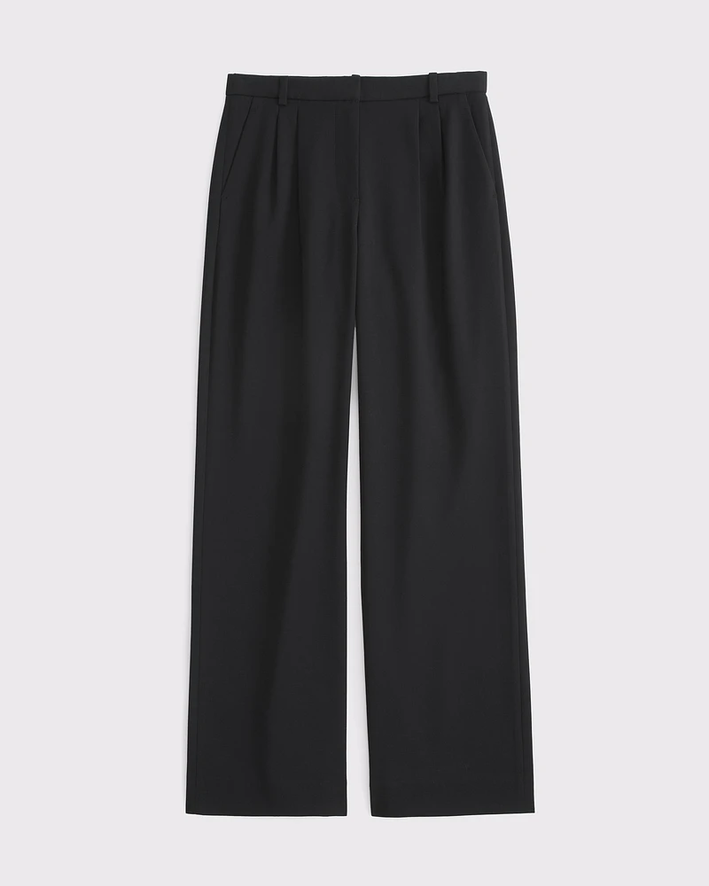 A&F Sloane Low Rise Tailored Wide Leg Pant